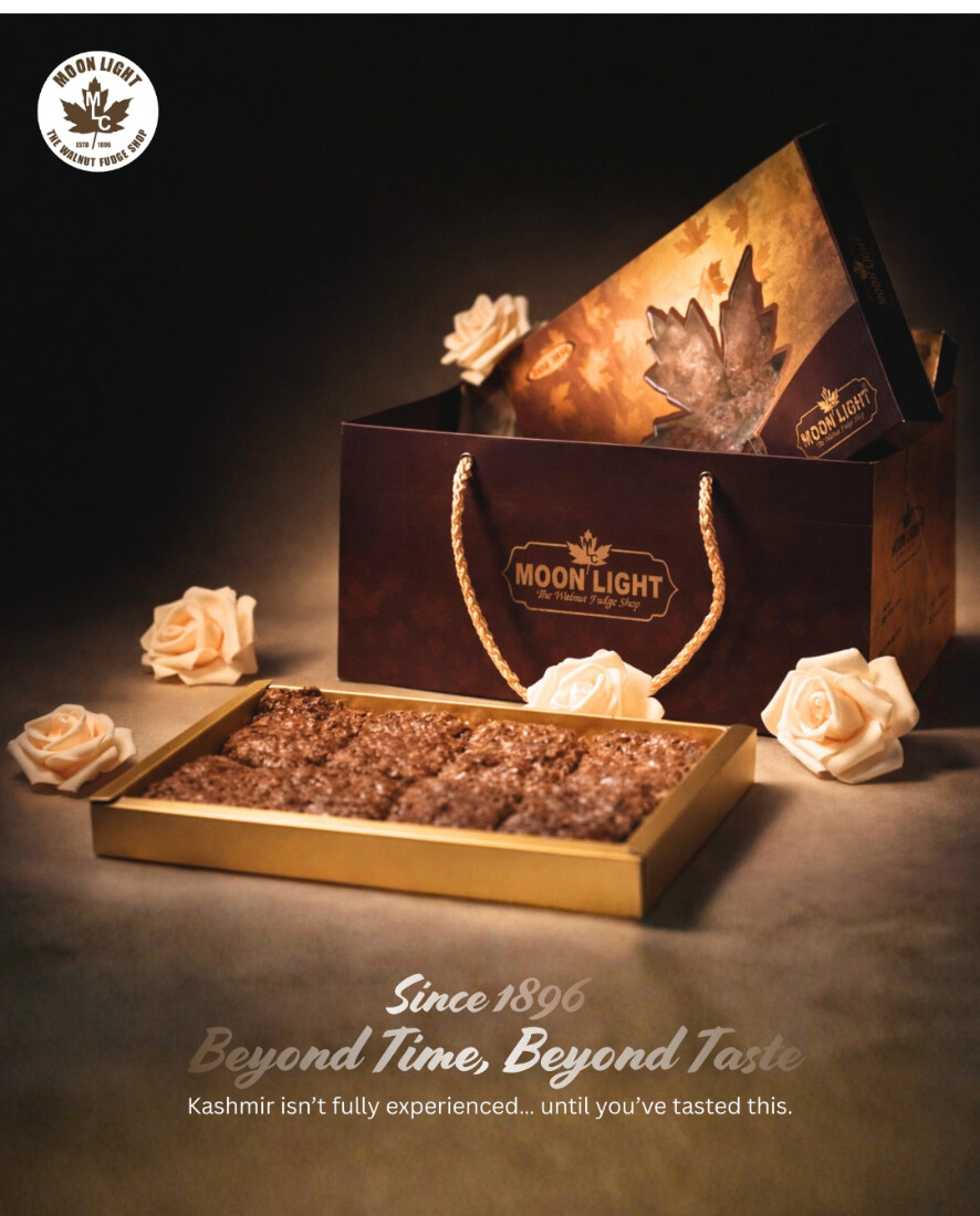 Moon Light walnut fudge gift box — Since 1896, Beyond Time, Beyond Taste