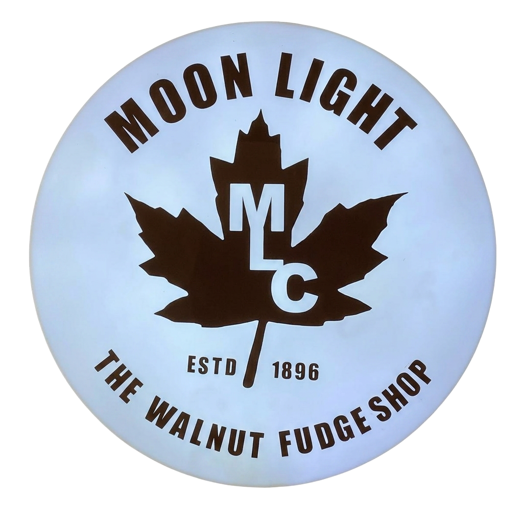 Moon Light · The Walnut Fudge Shop · Estd 1896